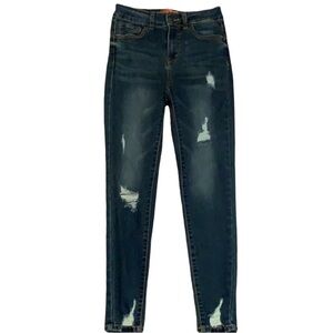 Wax Jeans Distressed Low Rise Skinny Jeans Junior’s Size 3